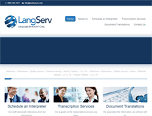 Tablet Screenshot of jaxlangserv.com